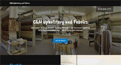 Desktop Screenshot of cmupholsteryandfabrics.com