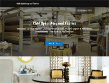 Tablet Screenshot of cmupholsteryandfabrics.com